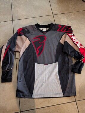 Thor Red & Gray Graphic Motocross Jersey